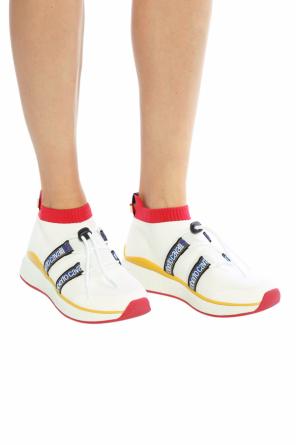 Branded sneakers with sock ribbing, zdjęcie 2 Branded sneakers with sock ribbing od Roberto Cavalli Sport